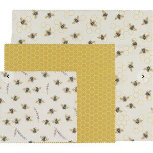 3 x Bees Beeswax Wrap Set of 3 (total 9 pieces)